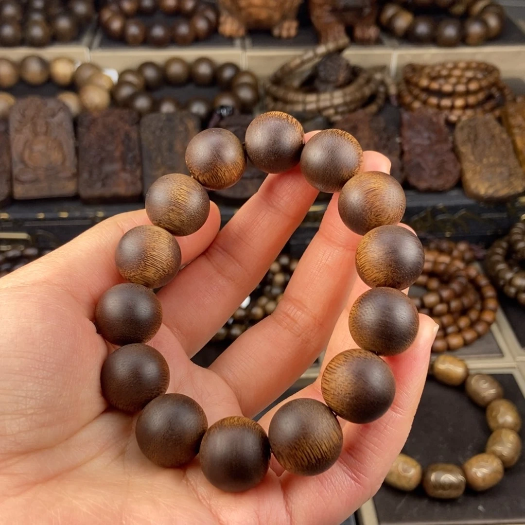 沉香手串会越南芽庄白棋楠