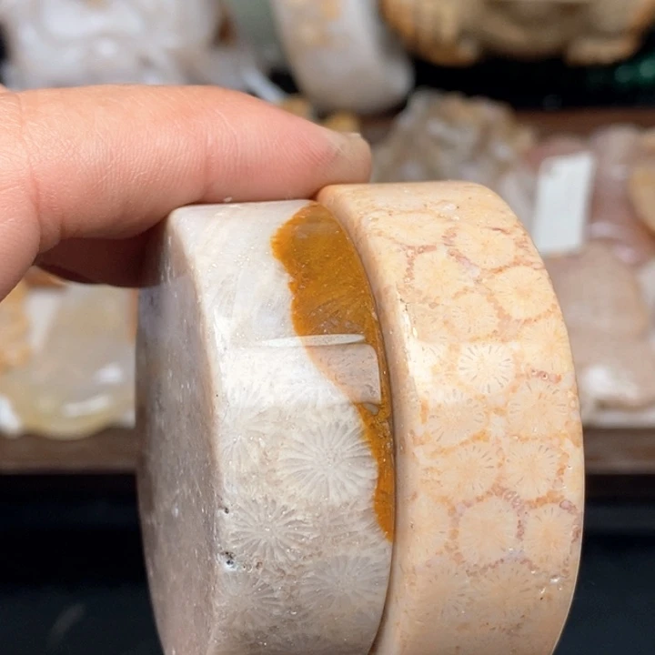 硅化珊瑚（珊瑚玉）手镯未镶嵌