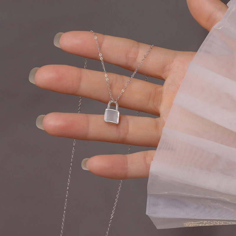 FARCOKO/法蔻 吊坠925银 锁爱项链女简约个性饰品七夕礼物送女友