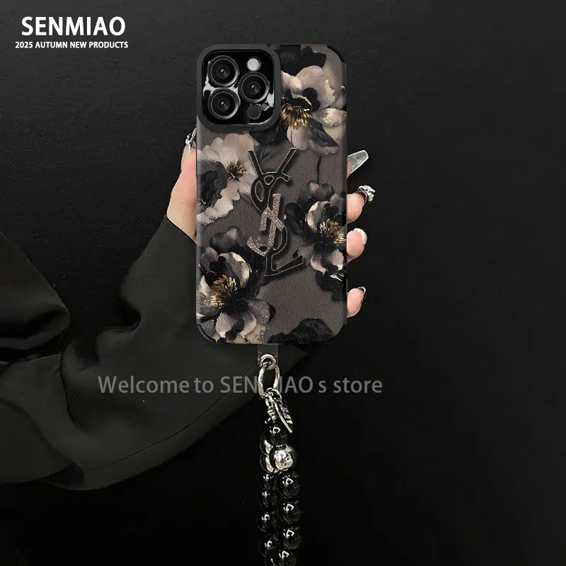 轻奢瞳眼金属装饰适用华为mate60苹果vivo小米oppo手链手机壳女