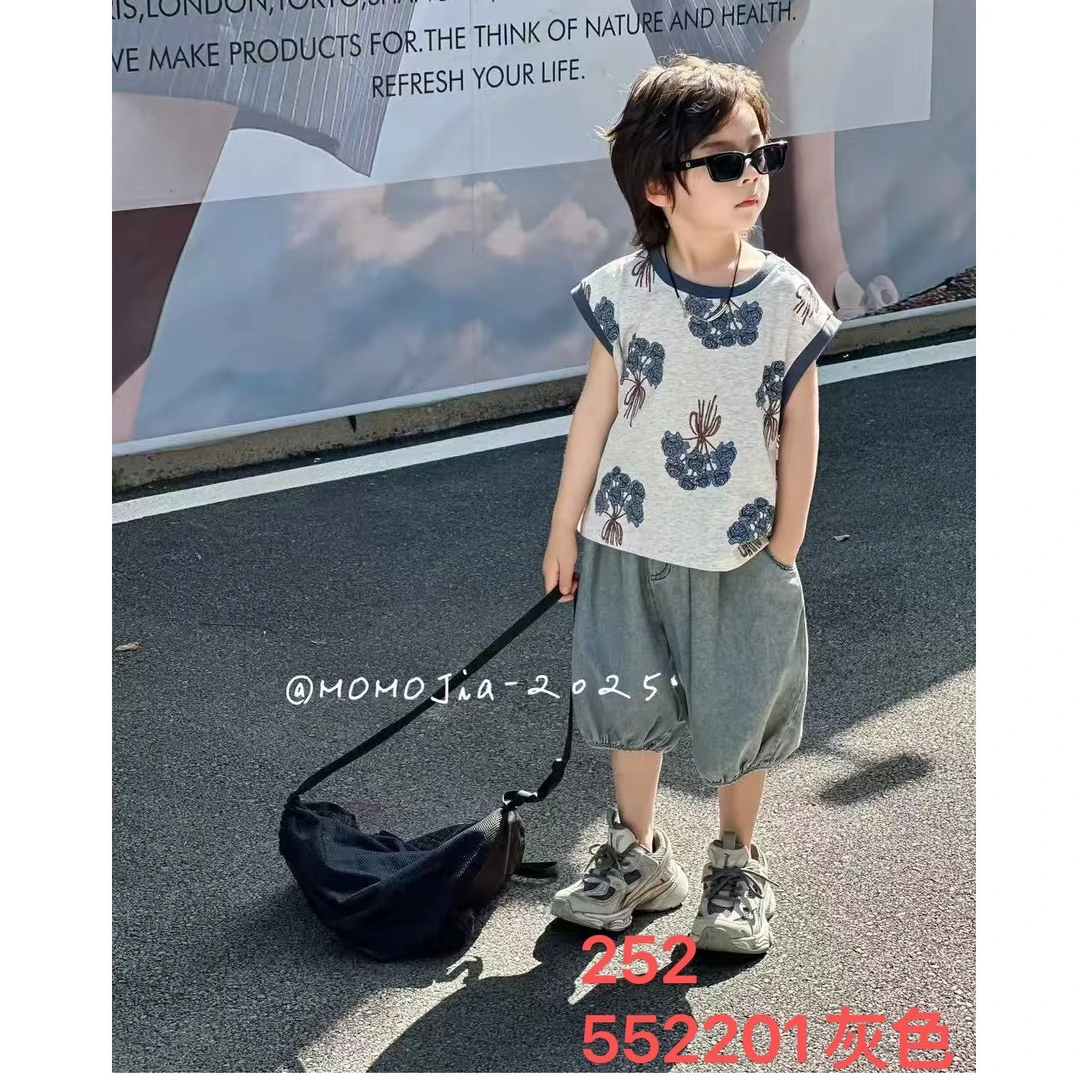 552201夏款时尚男童套装