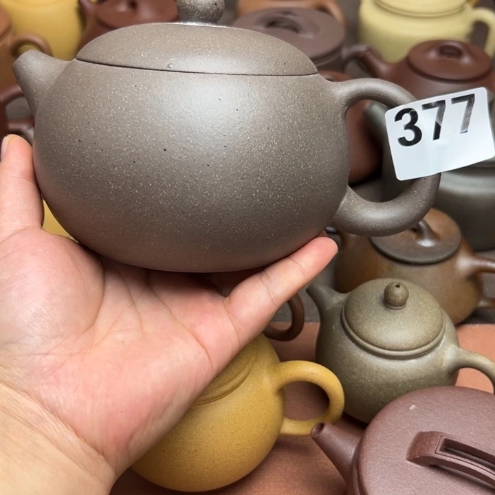 茶壶紫砂紫泥半手工650cc左右瑕疵