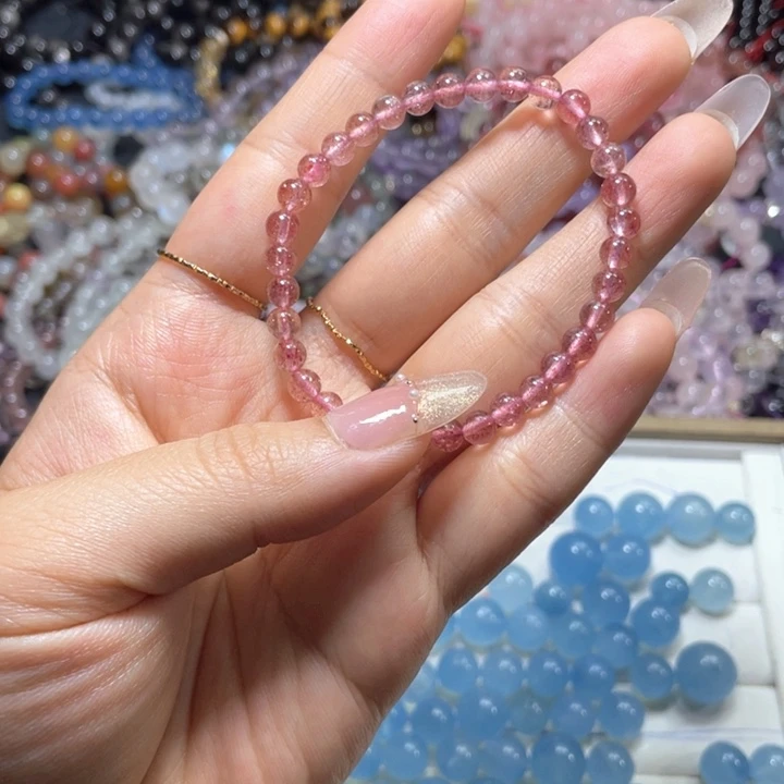 水晶未镶嵌手链草莓