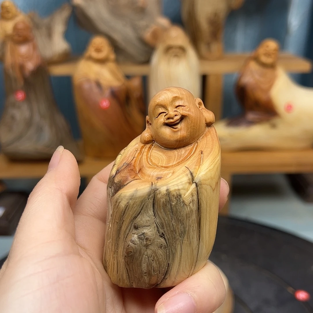 木崖柏木摆件手把件