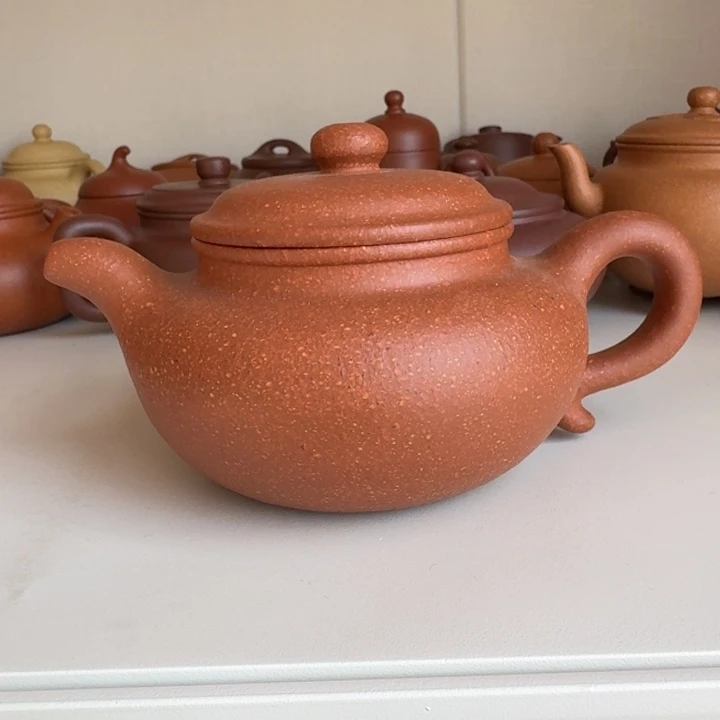 紫砂茶壶红将坡仿古260cc