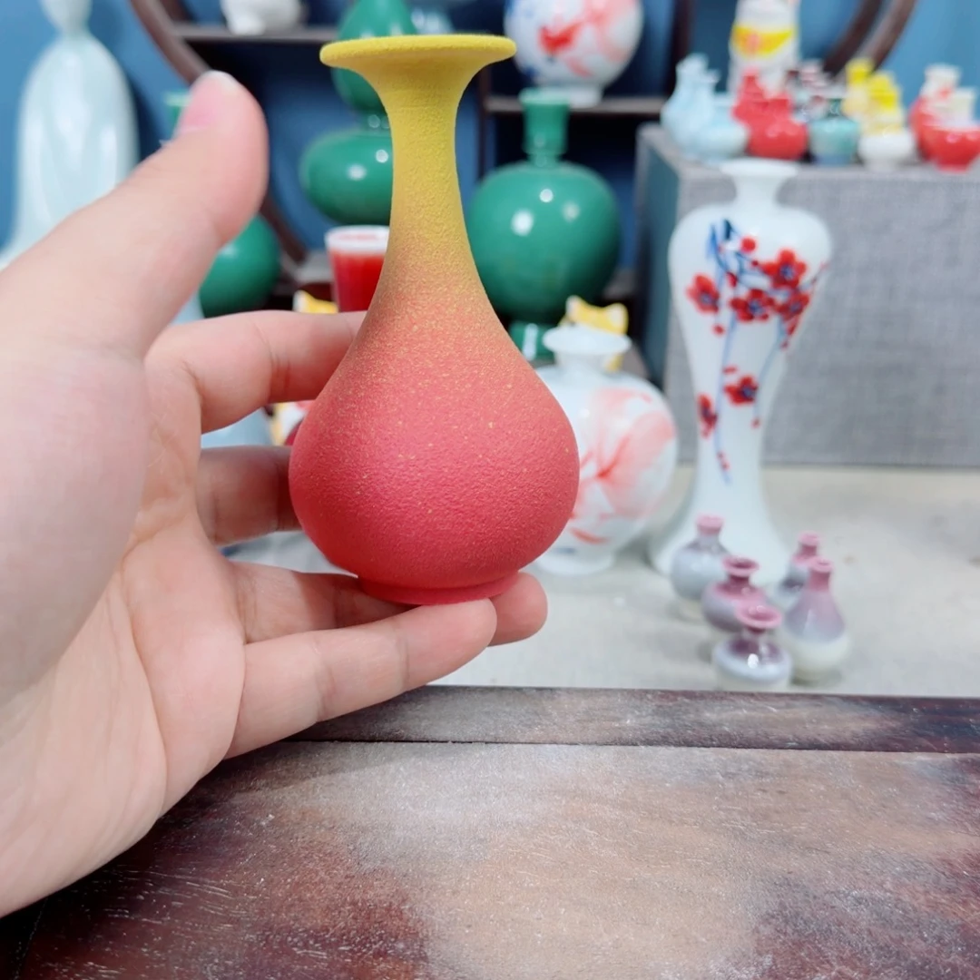 陶瓷手工小花器摆件