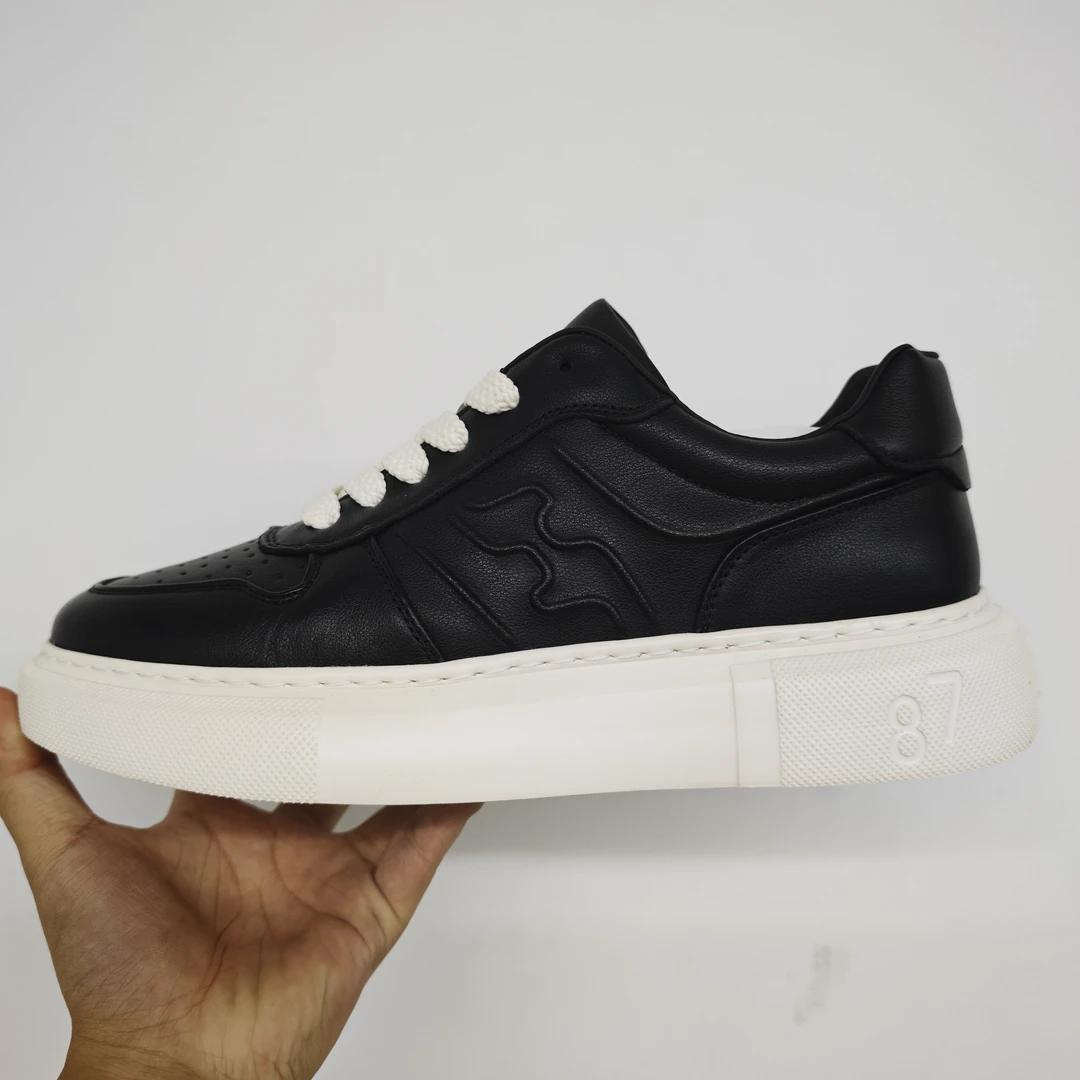 9255-微瑕舒适真皮百搭透气时尚小白鞋潮鞋男鞋休闲鞋