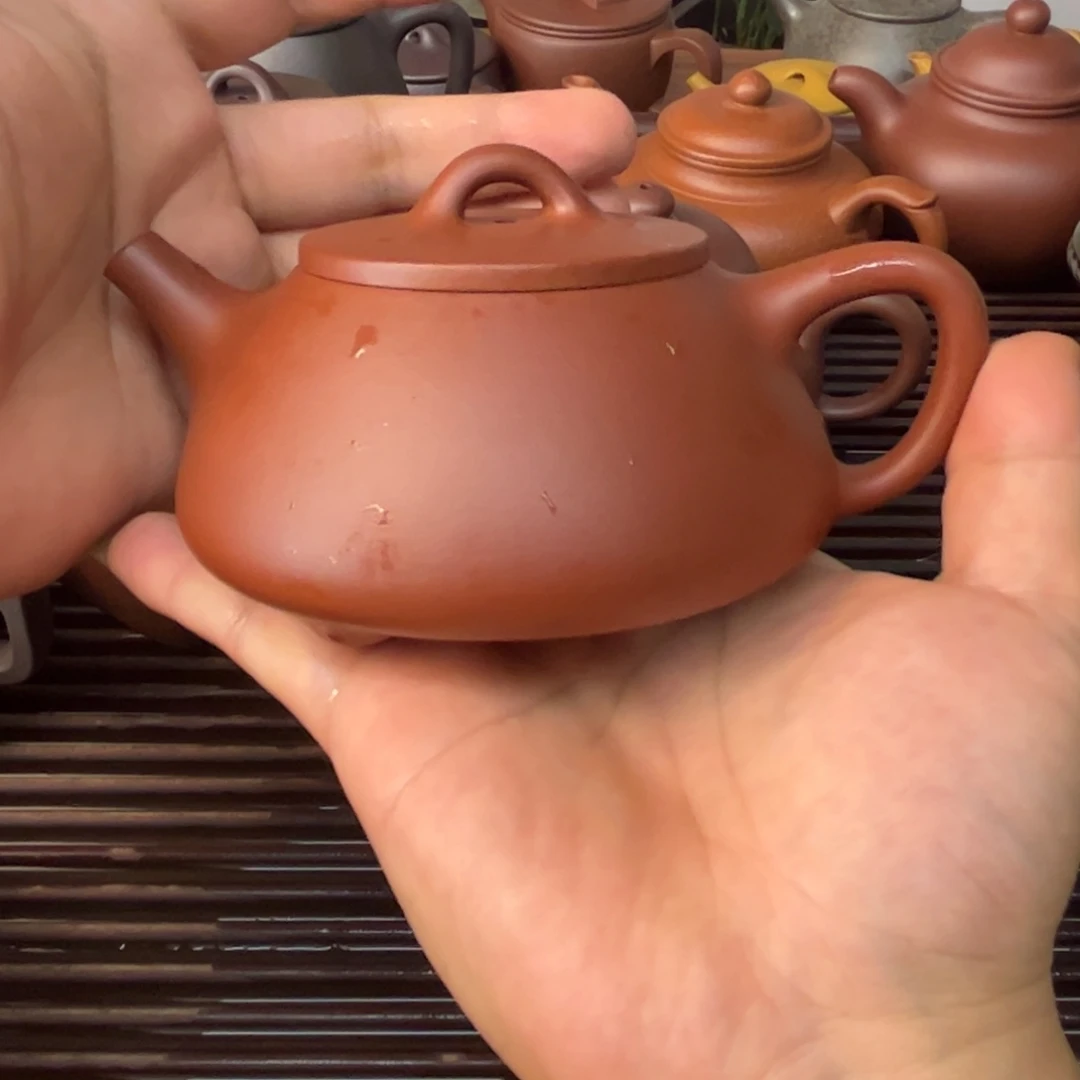 茶壶紫砂半手工紫泥石瓢230cc