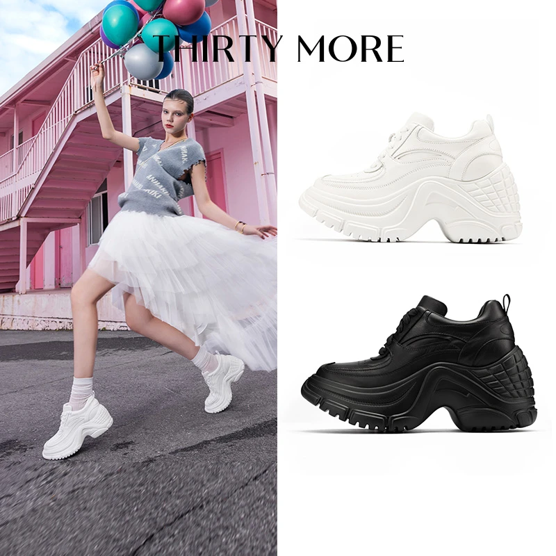 【拿捏腔调】ThirtyMore厚底老爹鞋春季新款气质百搭休闲鞋