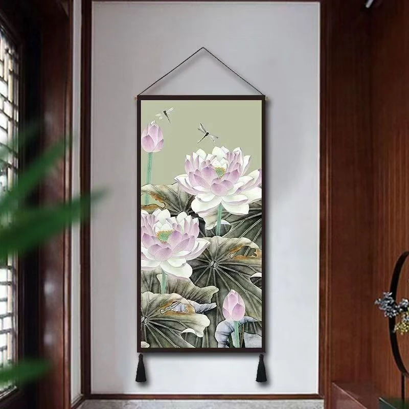 中式水墨风国画风山花鸟画挂画多种款式可选适用室内等多种场景