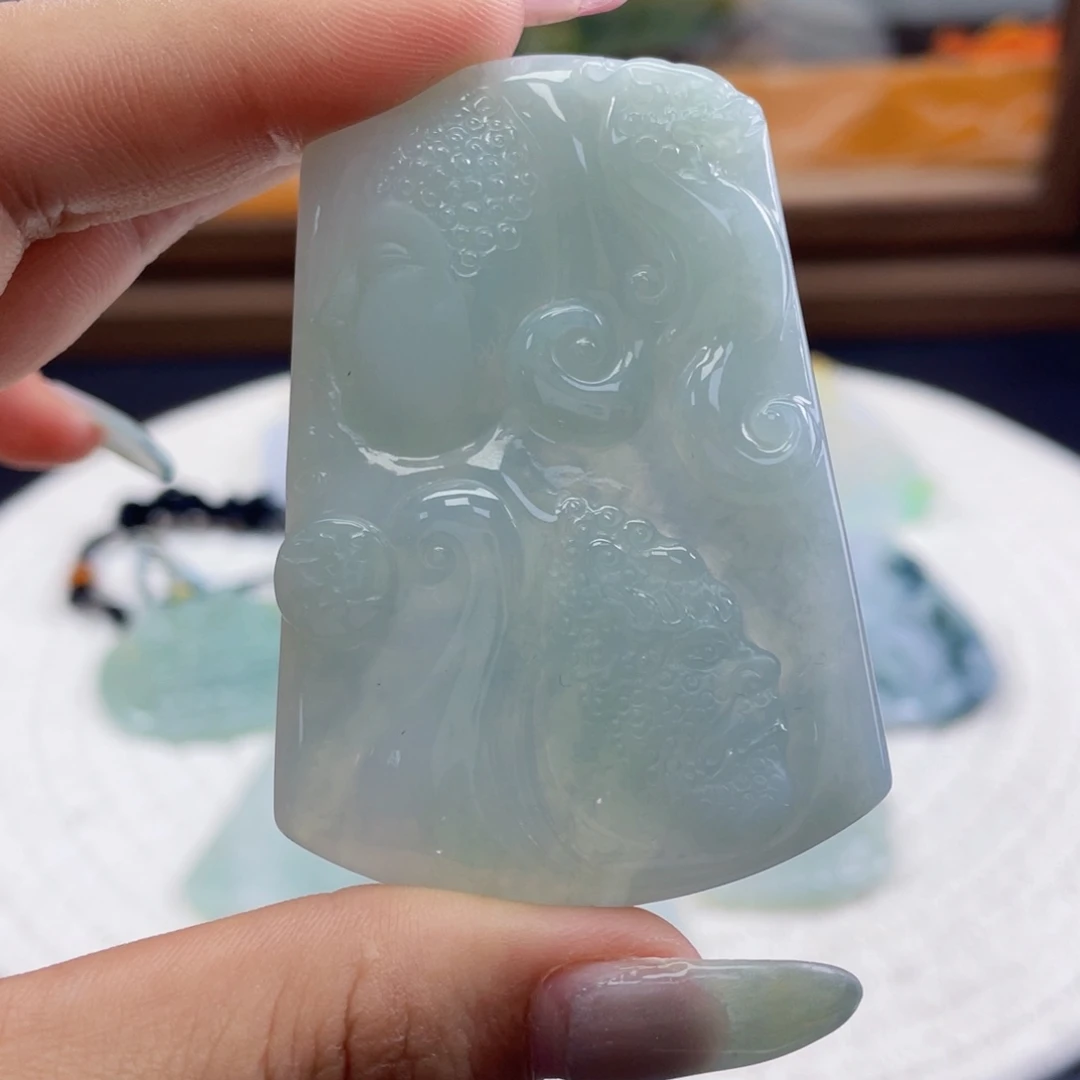 翡翠裸石天然翡翠一念成佛