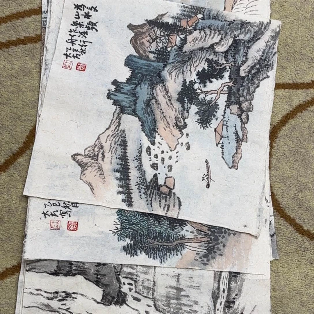 国画大左老师作品刘