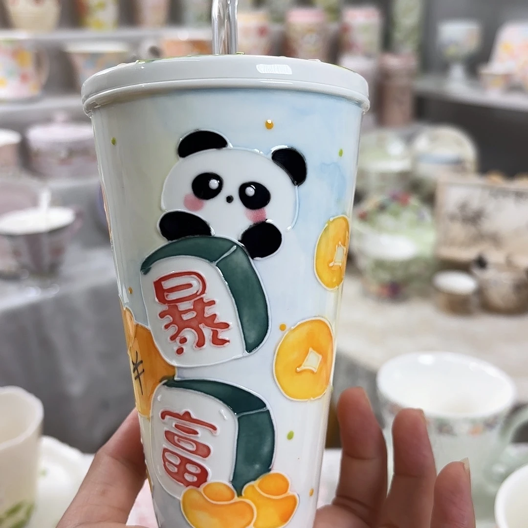 手绘创意高温釉下彩陶瓷