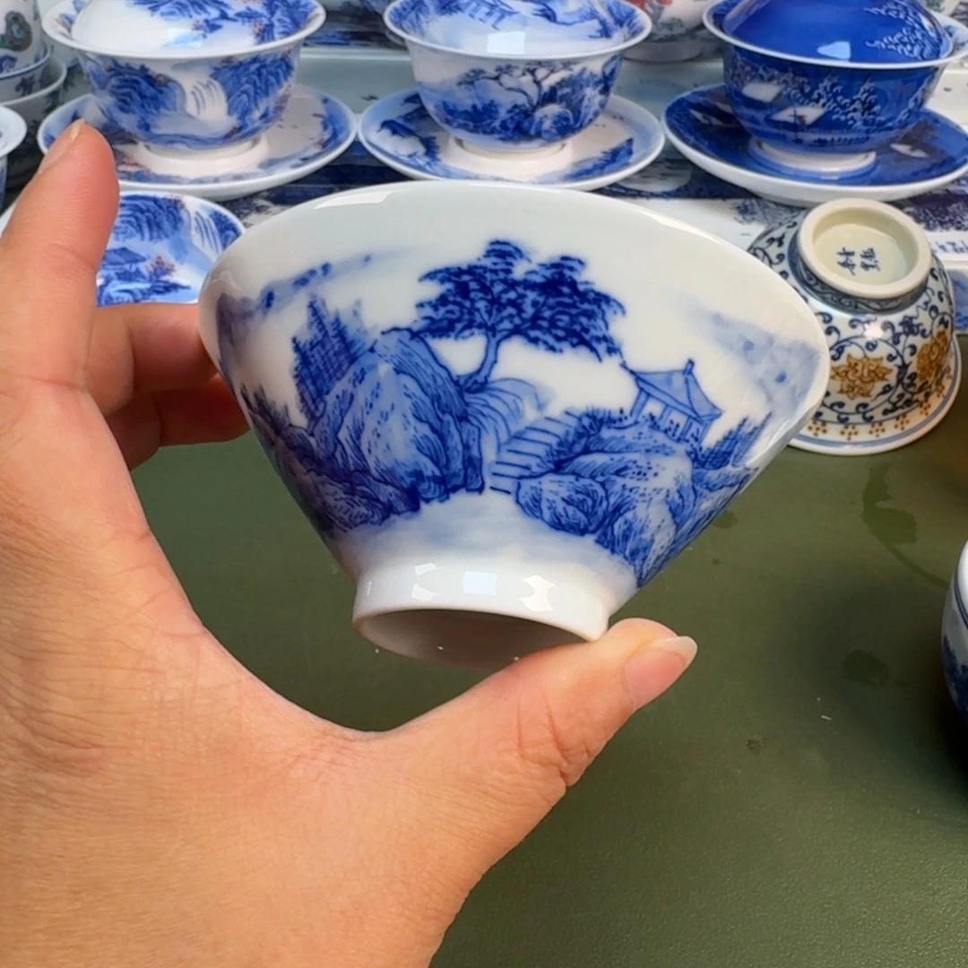 景德镇纯手绘茶具圆圆257