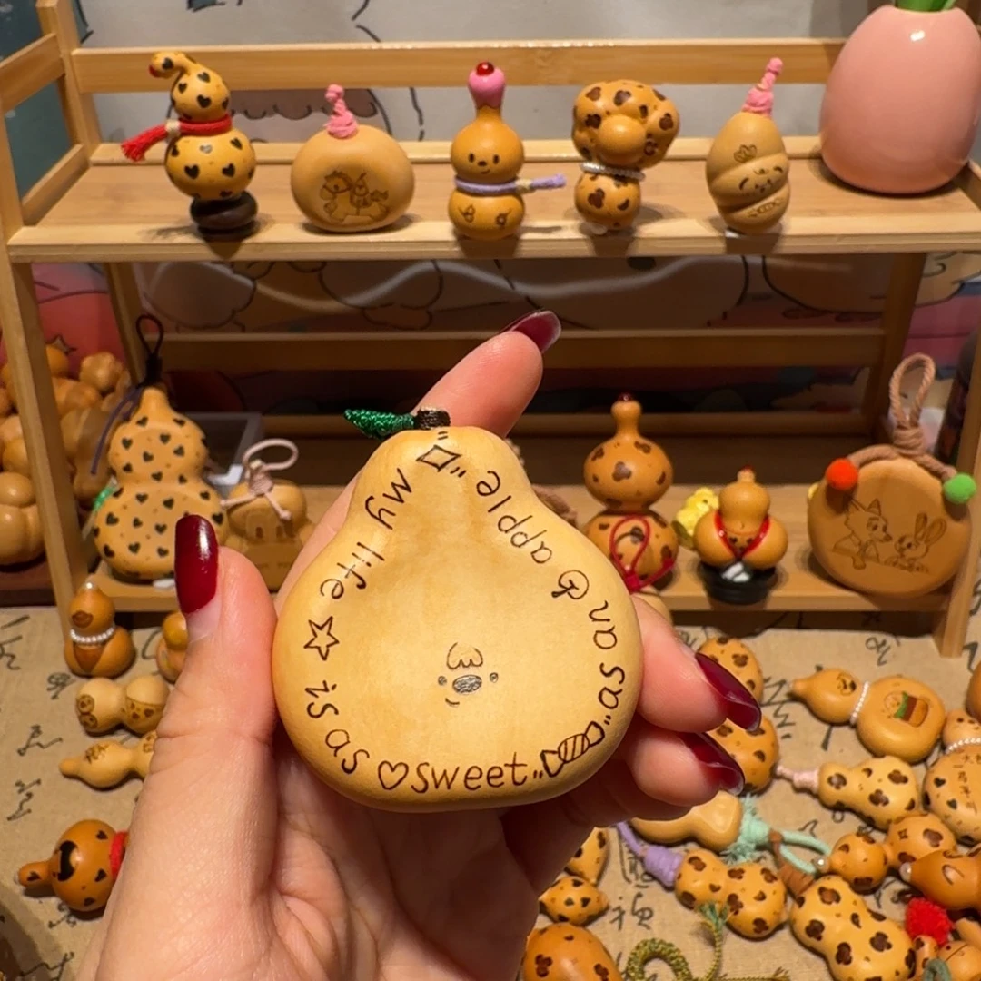 木凹梨扁 响籽 烙画