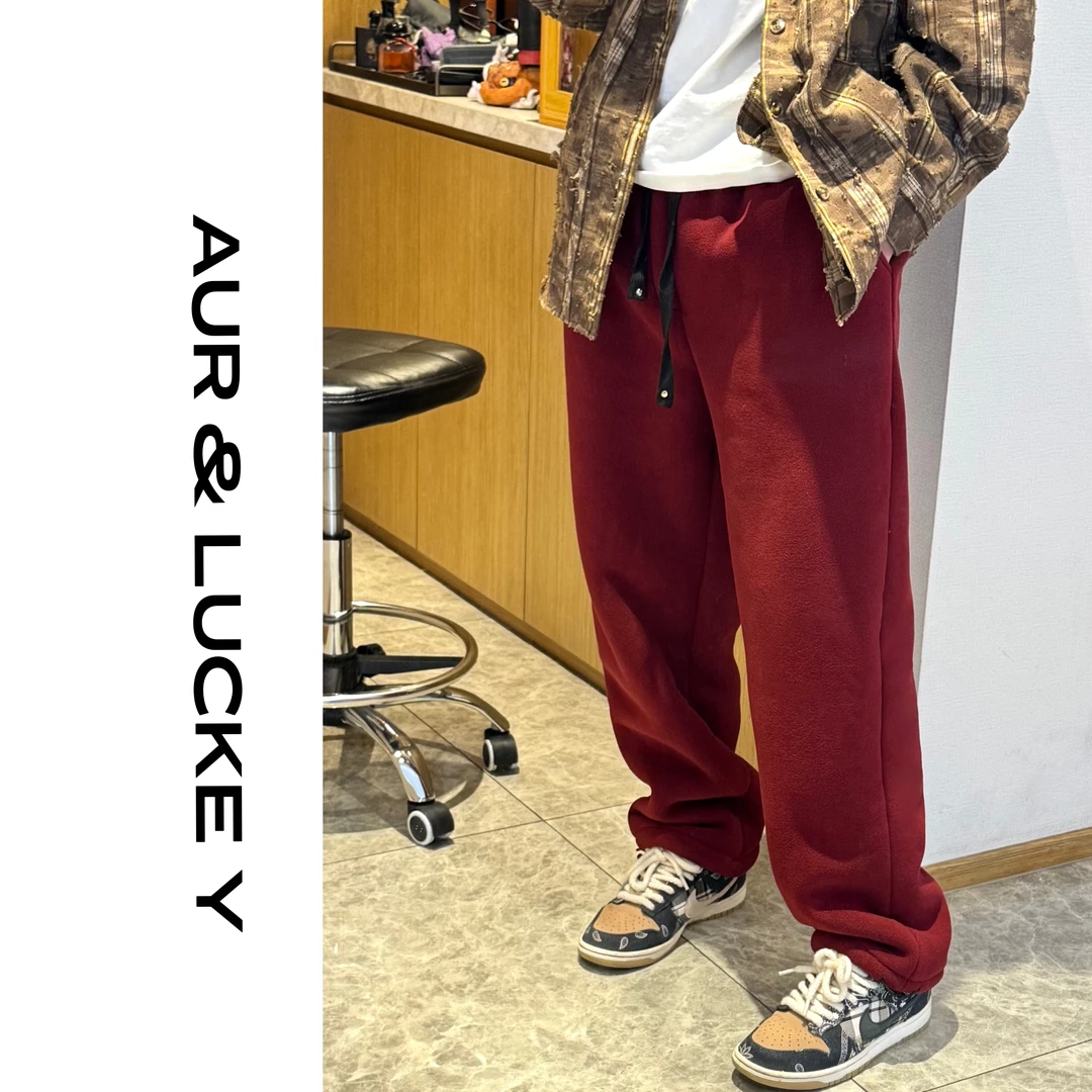 【云感绒2.0】冬季加厚加绒男女同款卫裤防风保暖束脚休闲裤JRK01