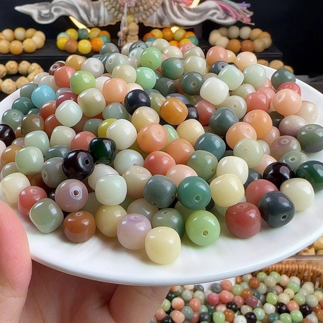 菩提根/象牙果手串卡10玛卡龙桶500颗