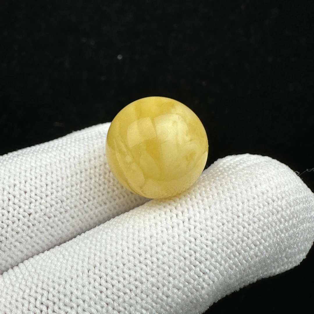 R6343天然原矿俄料蜜蜡 单珠 16mm支持复检