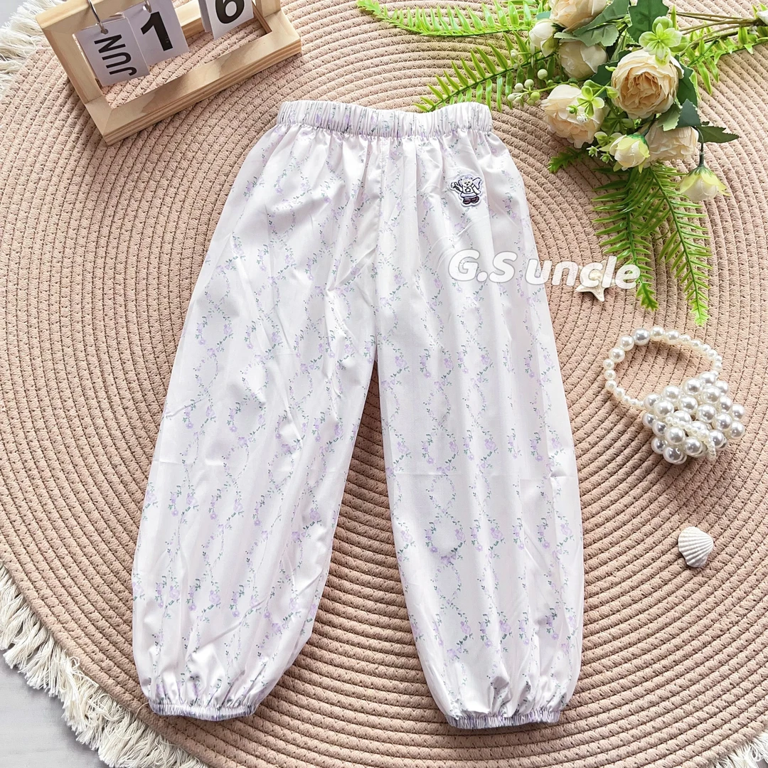 【木槿】H25191女童夏季时尚百搭可爱防蚊裤