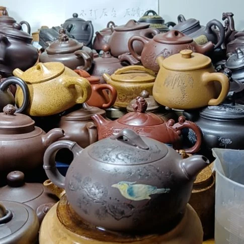 茶壶紫砂宜兴原矿青玉柴烧手工300cc紫砂壶