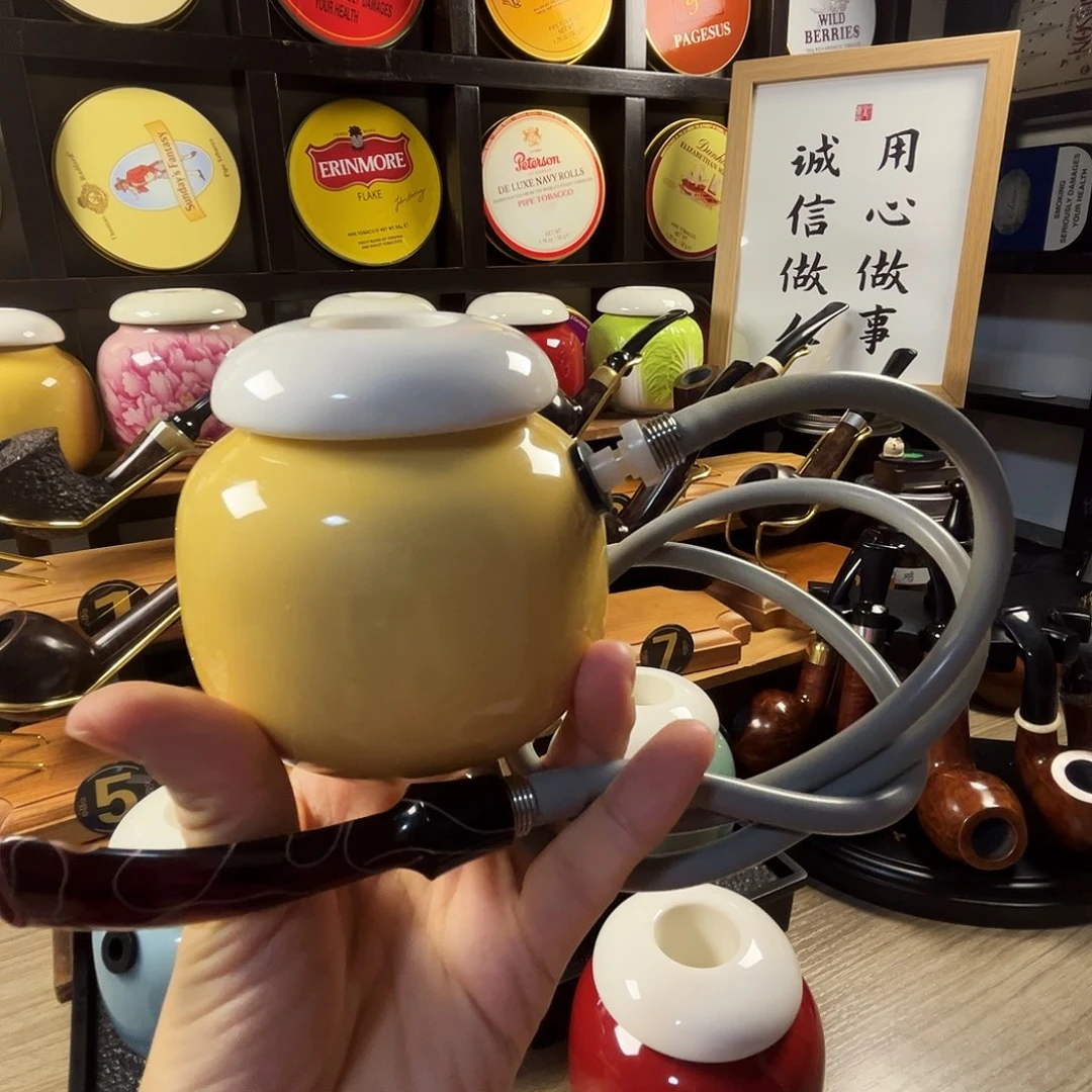 陶瓷空腔烟斗纯色