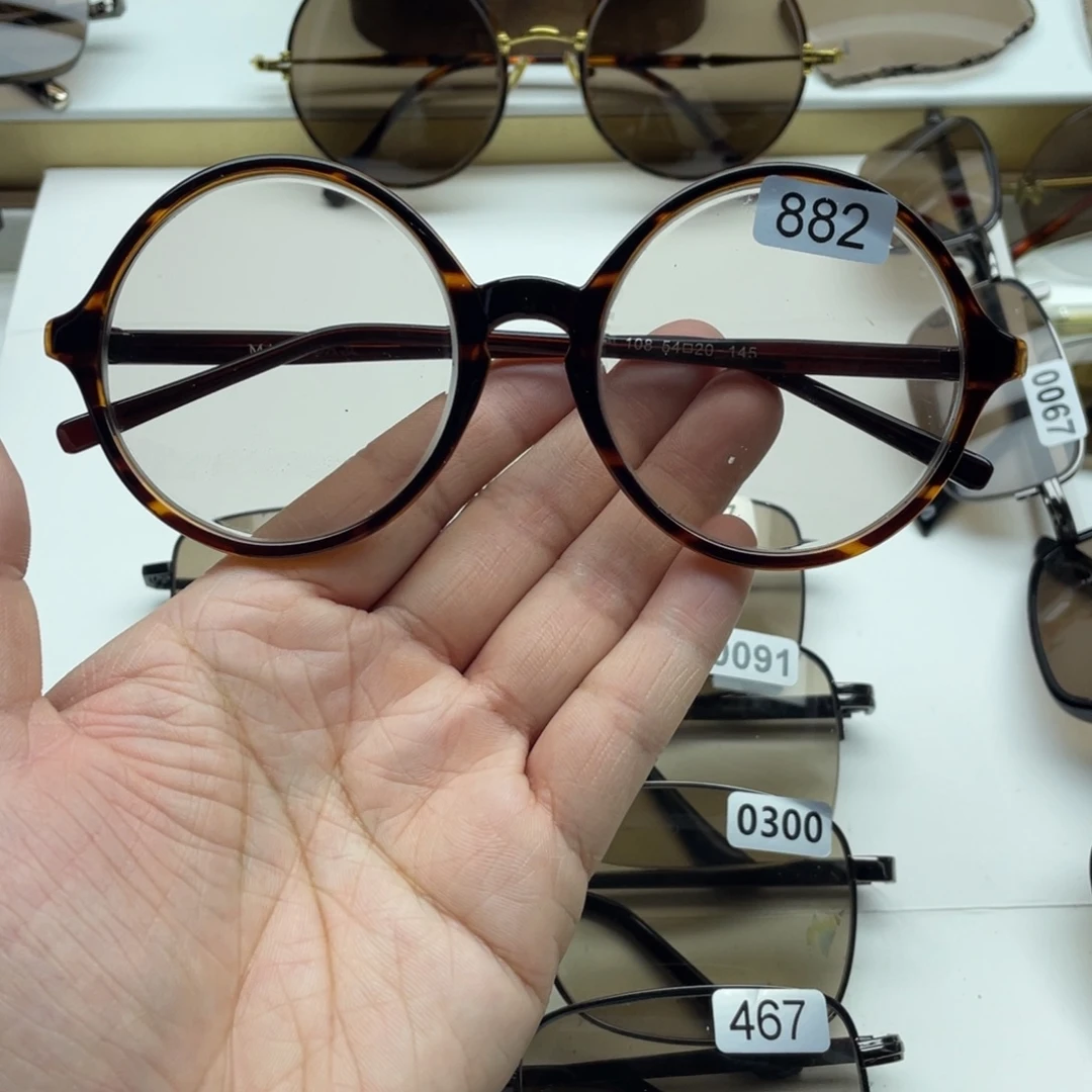 茶水晶复古圆 882