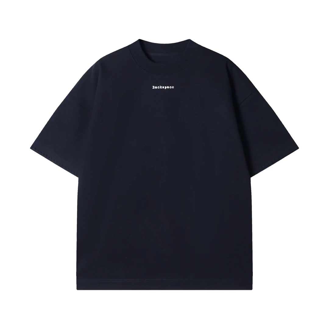 早春新款时尚个性韩版撞色刺绣字母圆领短袖T恤高级感设计上衣