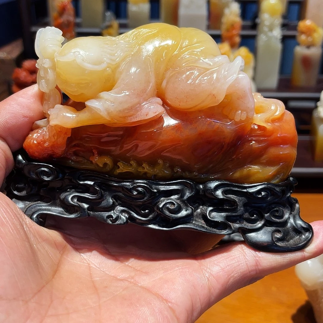 寿山石昵****克寿山石雕刻