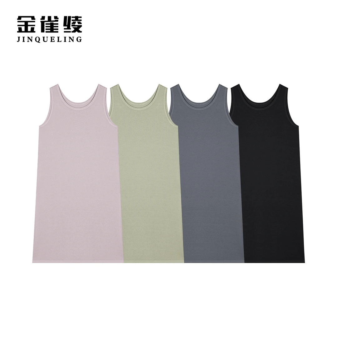 金雀绫【垂垂背心裙】简约舒适透气百搭背心裙SZA1L103