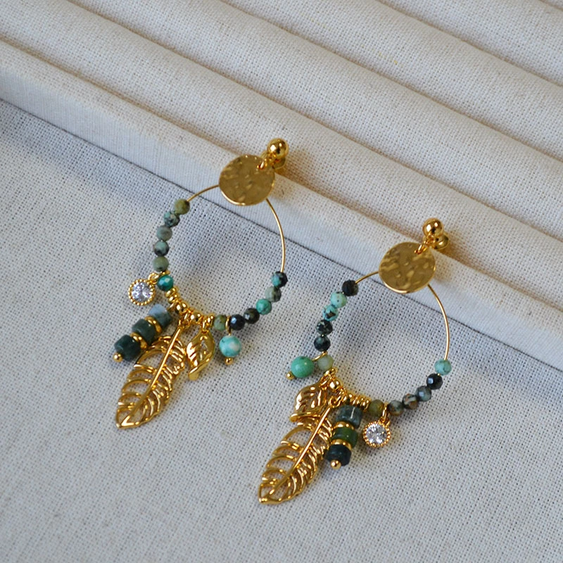 纯铜耳饰 长款气质百搭925银针-[捕梦网]欧美小众个性复古文艺流