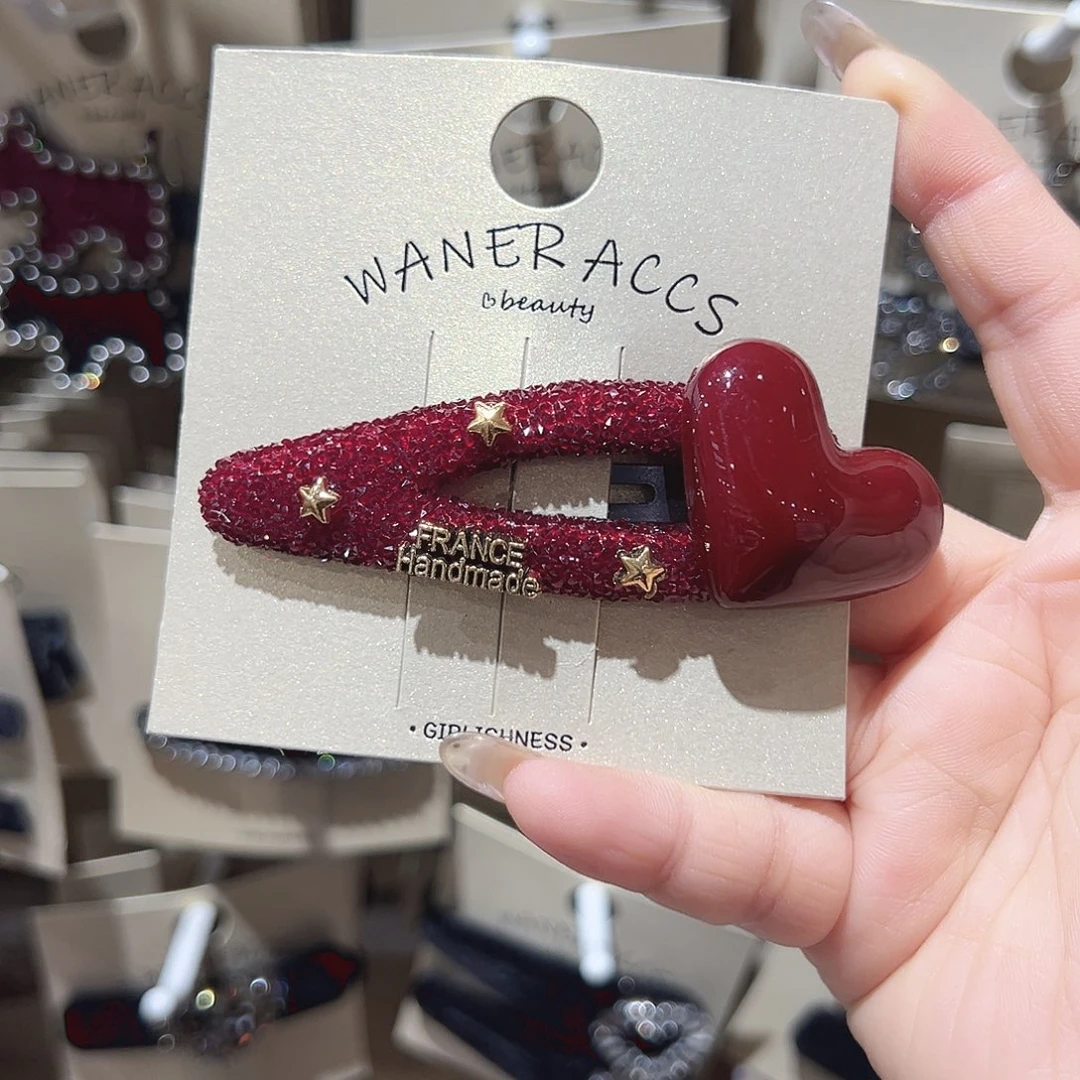 非金属红色爱心砂糖掰掰