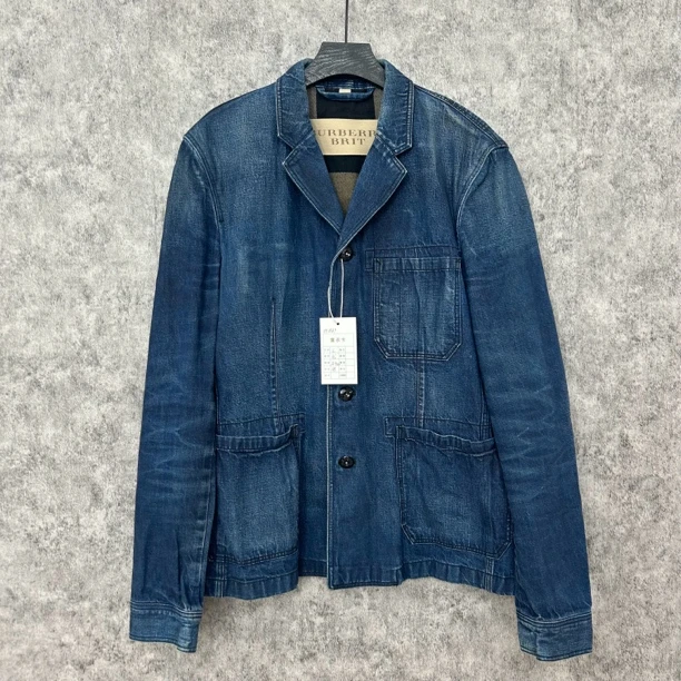 95新 BURBERRY/博柏利 蓝色牛仔外套