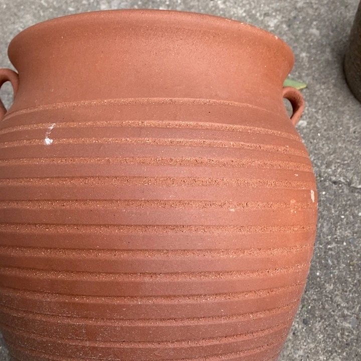 紫砂花盆高约30口约25