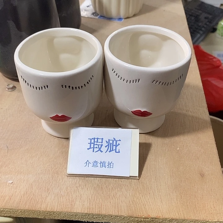 紫砂花盆多肉植物盆瑕疵有孔