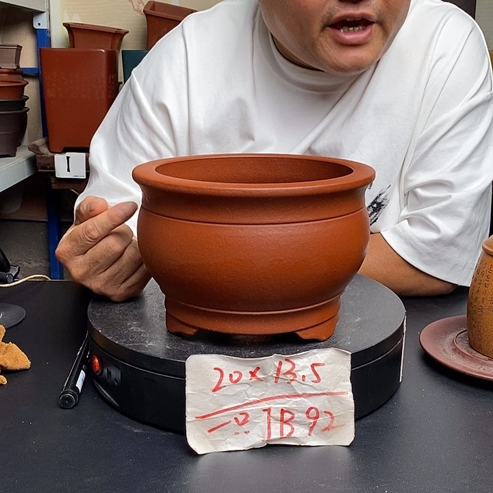 紫砂花盆货号一只JB92