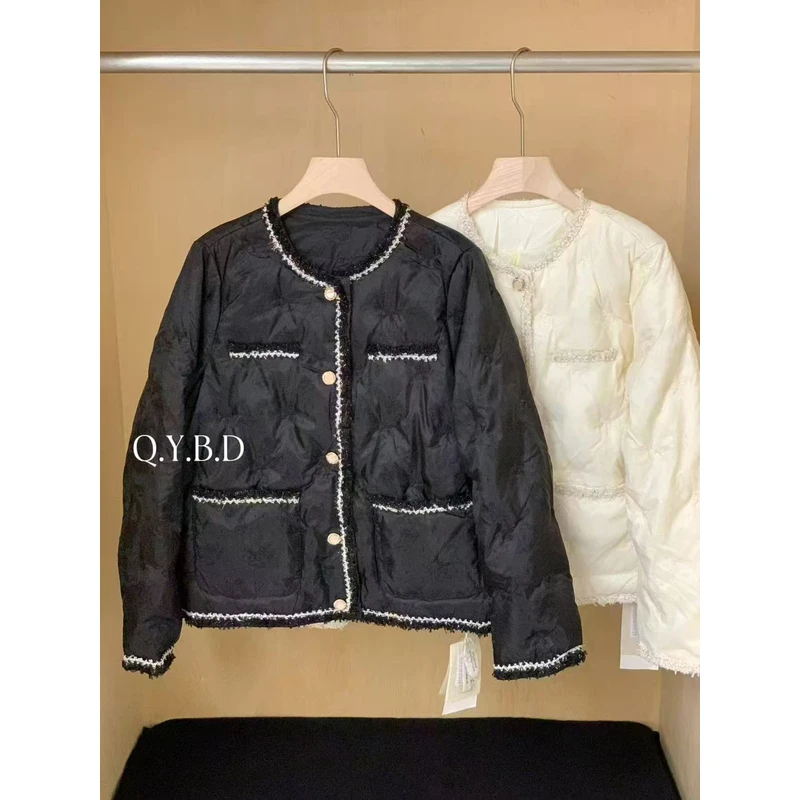 【锦衣服饰】QY 39327小香刺绣羽绒气质时尚外套