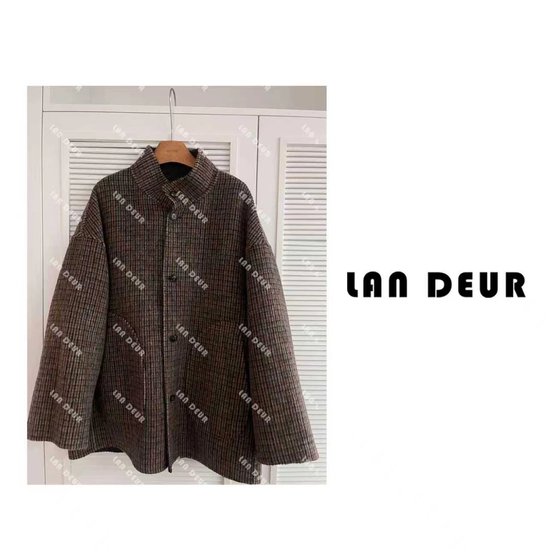 JIUJIU【优雅定律】双面穿百搭毛呢气质保暖短款大衣