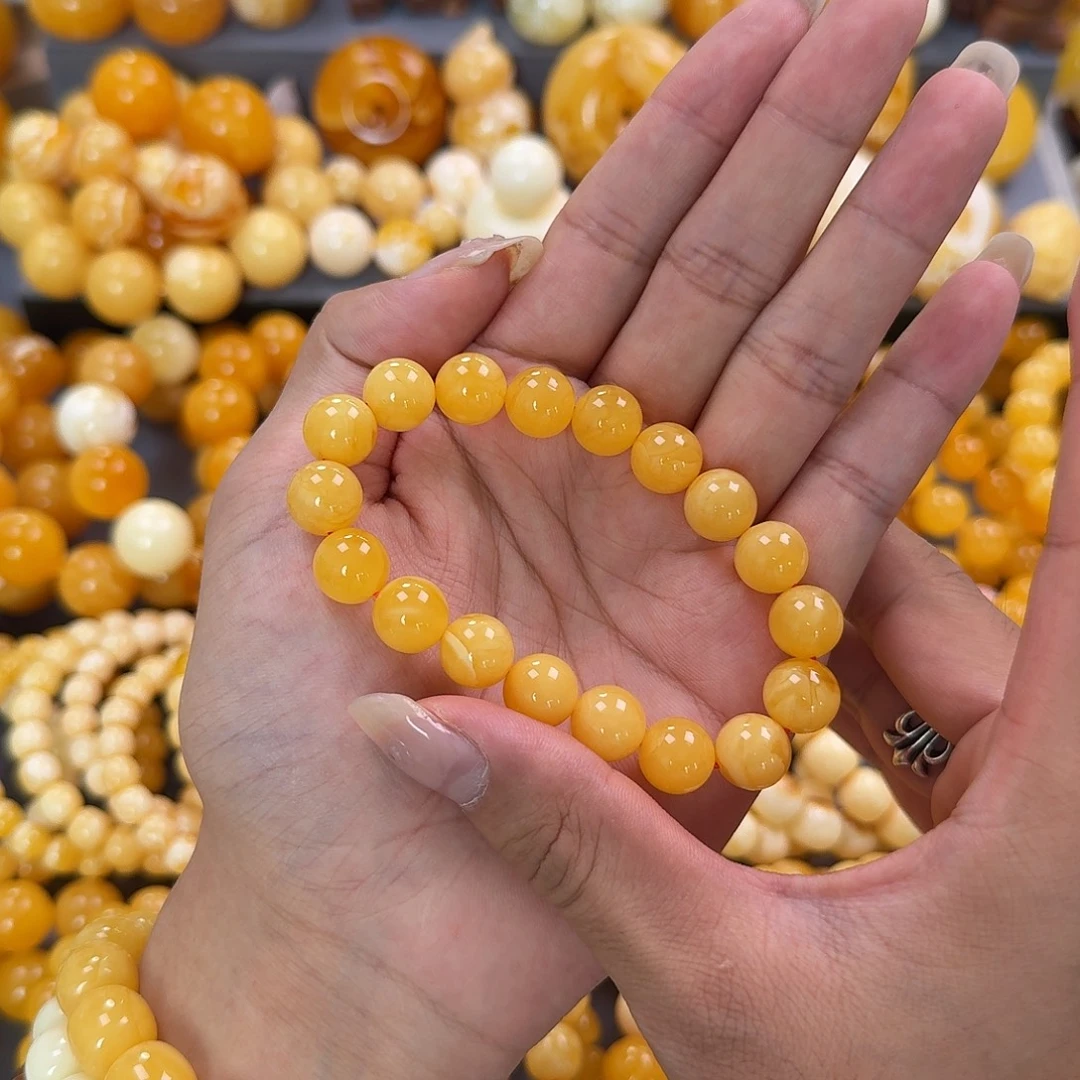 蜜蜡未镶嵌珠宝奇石11mm