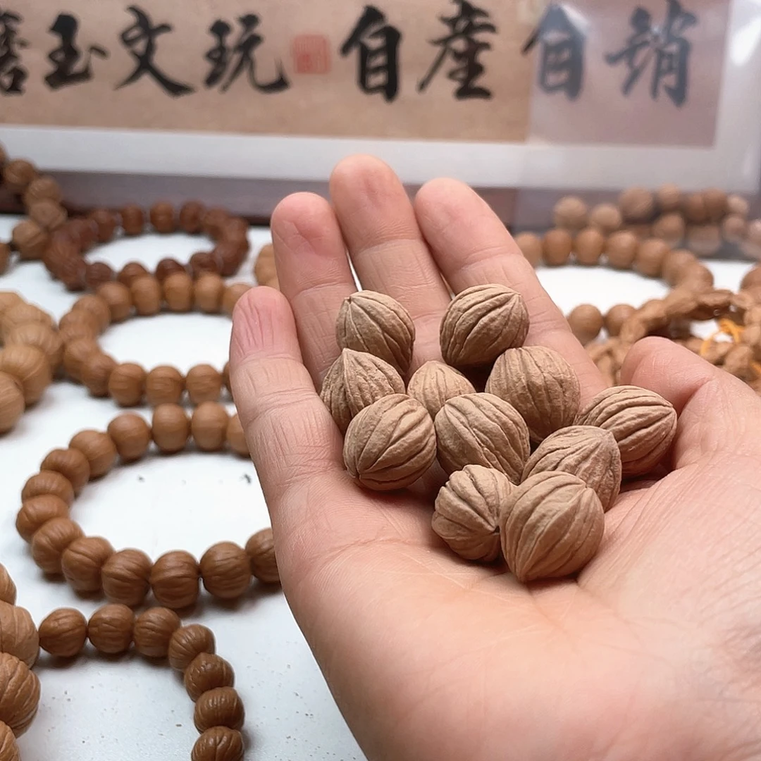 半***欢核桃老树猴头手串佛手