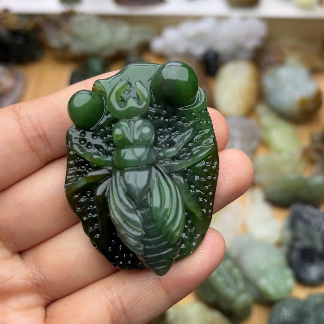 和田玉未镶嵌挂件