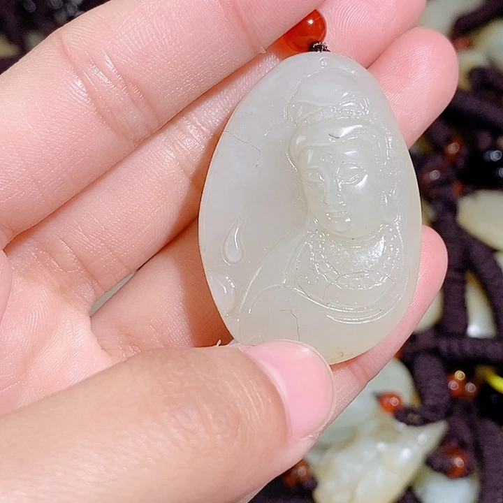 和田玉未镶嵌颈饰