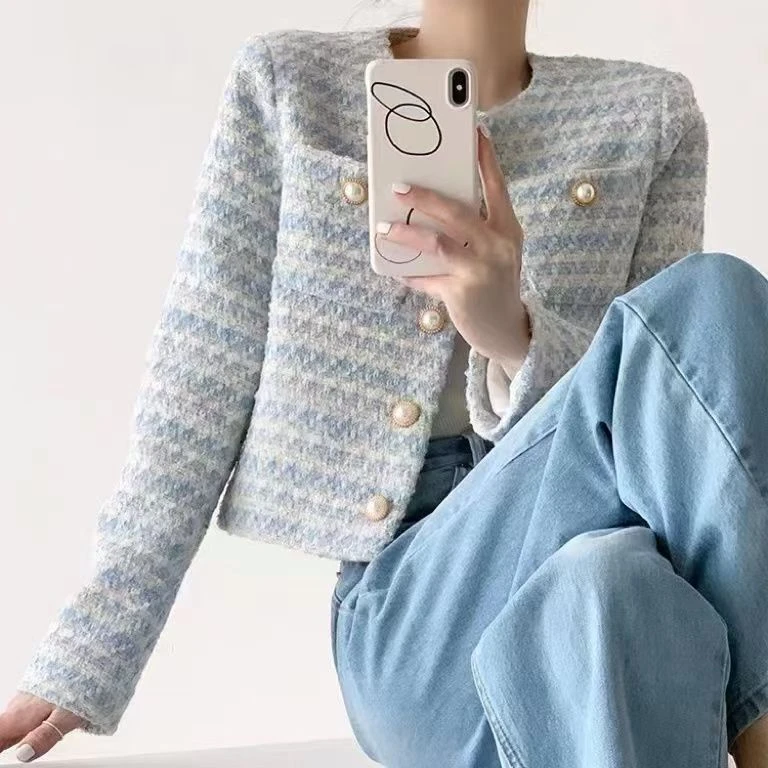 【直播间链接】外套女装春秋新款重工高级感法式名媛气质长袖百搭