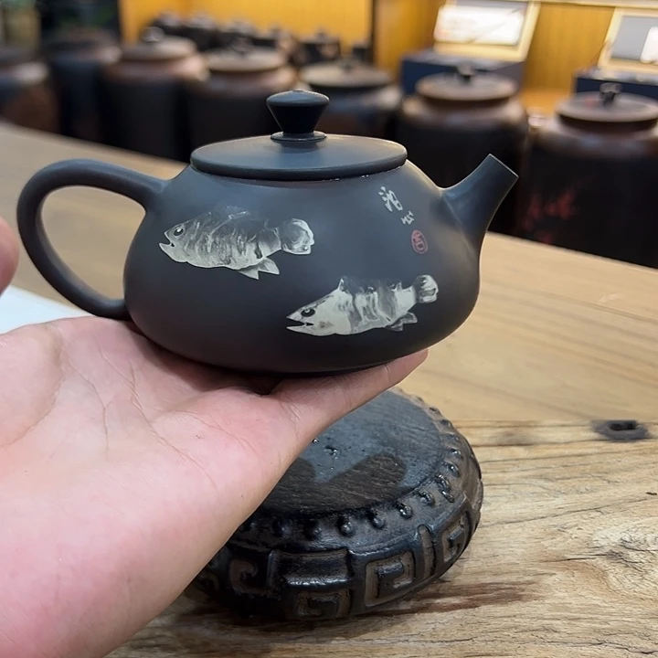 建水紫陶全手工壶