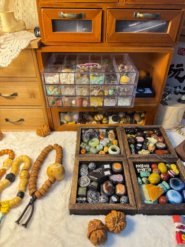 合成金属木质手链 蟹玩玩的DIY饰品配件