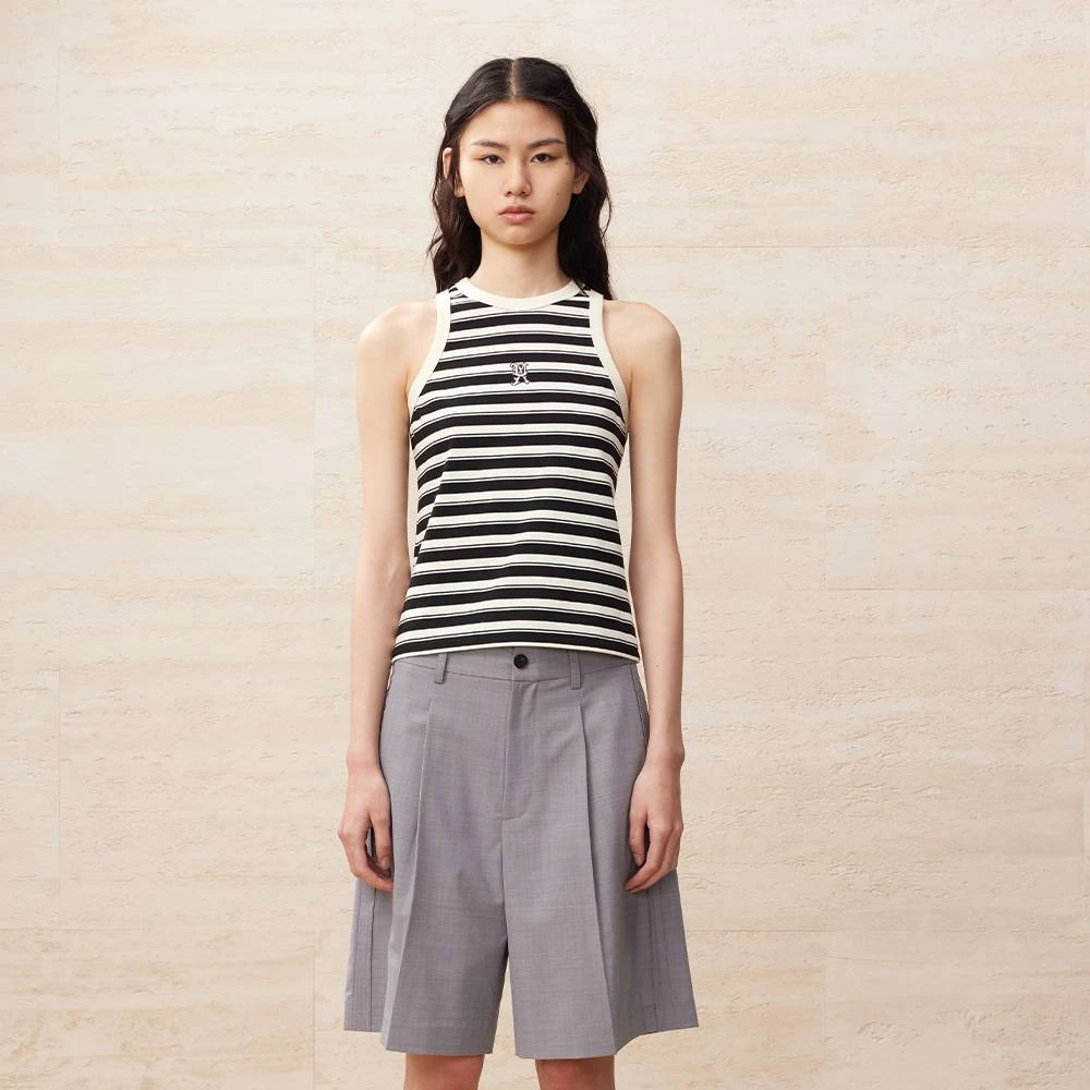 UOOYAA/乌丫「Professional Women」条纹针织背心UY24202B206131