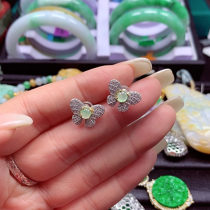 颈饰银S925镶嵌翡翠翡翠