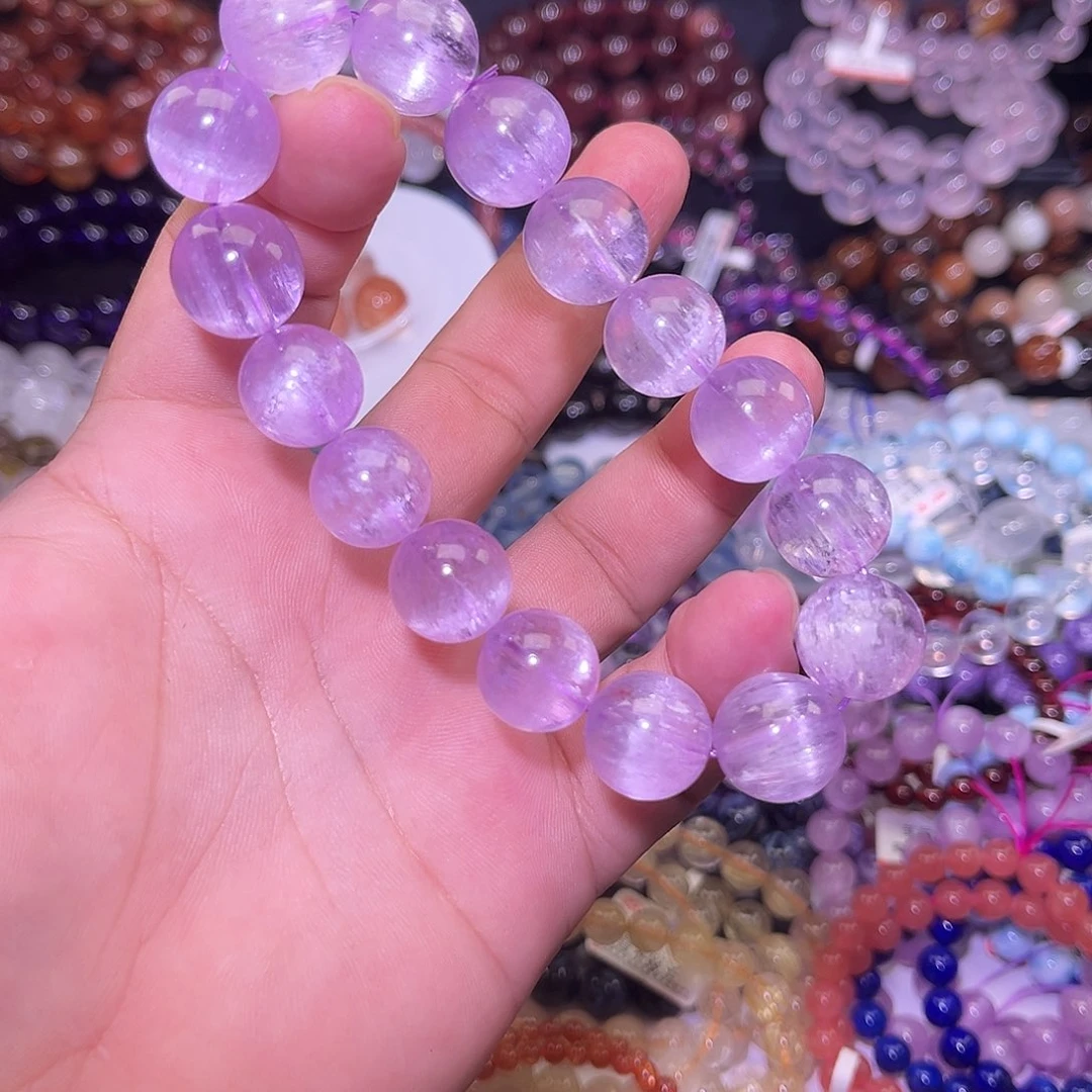 人***y手串锂辉石未镶嵌紫锂辉14➕未镶嵌