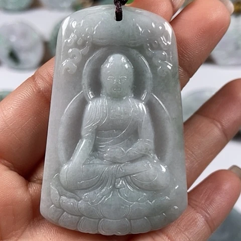 翡翠颈饰未镶嵌阿尼陀佛福利