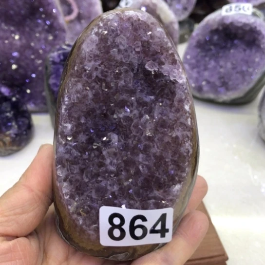 紫晶天然水晶摆件未镶嵌