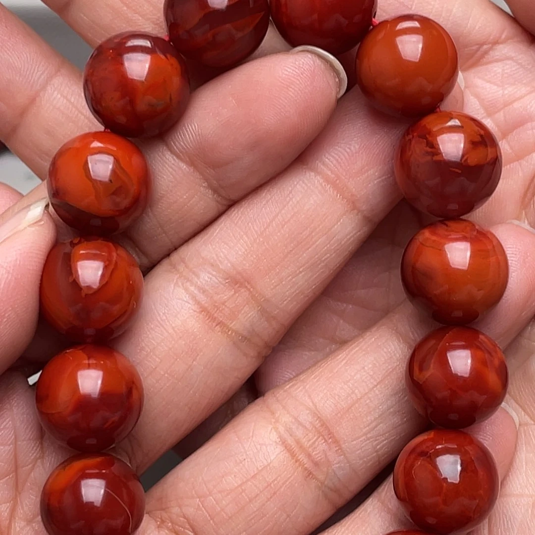 南红玛瑙手串未镶嵌沈*哥